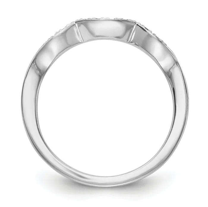 Rings Goldia 018ct CZ Solid Real 14k White Gold Wedding Wedding Band Ring