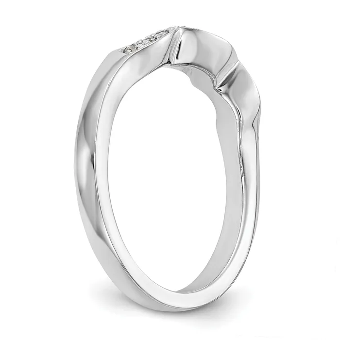 Rings Goldia 018ct CZ Solid Real 14k White Gold Wedding Wedding Band Ring