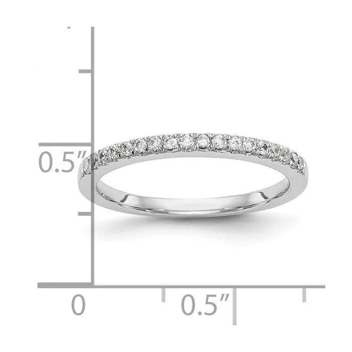Rings Goldia 018ct CZ Solid Real 14k White Gold Wedding Wedding Band Ring
