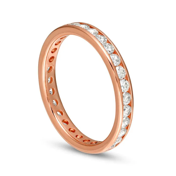Rings Goldia 10 CT TW Natural Diamond Eternity Wedding Band in Solid 18K Rose Gold GSI2 Rings Goldia 10 CT TW Natural Diamond Eternity Wedding Band in Solid 18K Rose Gold GSI2