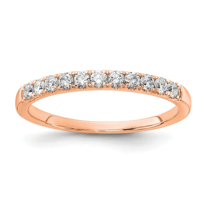 Rings Goldia 14k Rose Gold 13 Ct Lab Grown Diamond VSSI G Wedding Band Ring