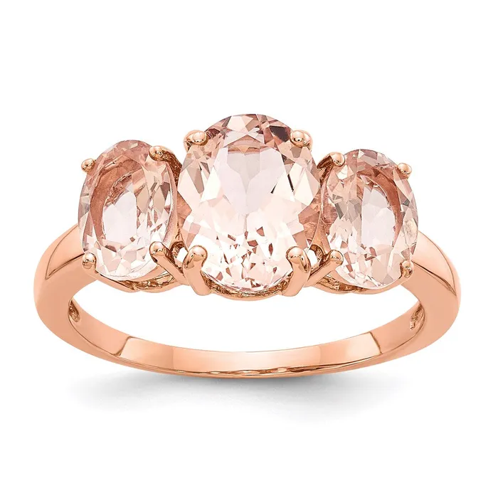 Rings Goldia 14k Rose Gold Morganite Ring