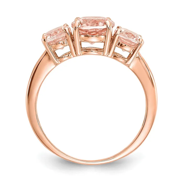 Rings Goldia 14k Rose Gold Morganite Ring