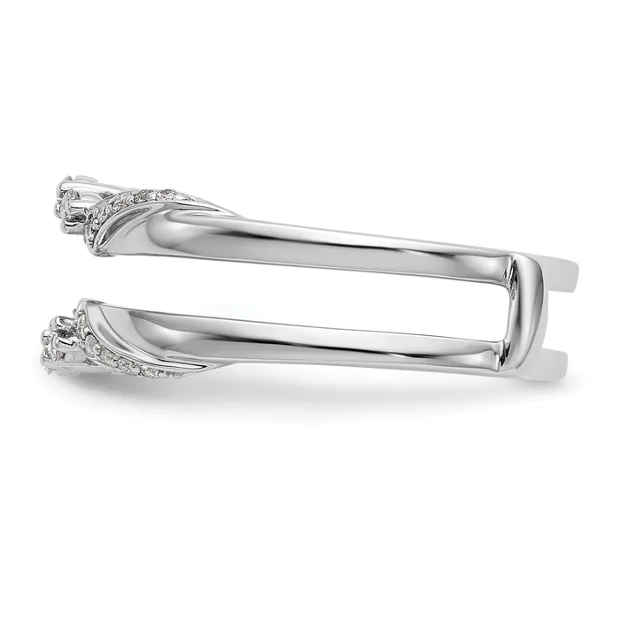 Rings Goldia 14k White Gold 15 Ct Lab Grown Diamond VSSI G Ring Guard