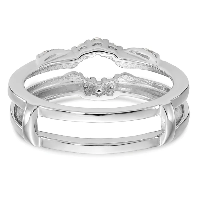 Rings Goldia 14k White Gold 15 Ct Lab Grown Diamond VSSI G Ring Guard