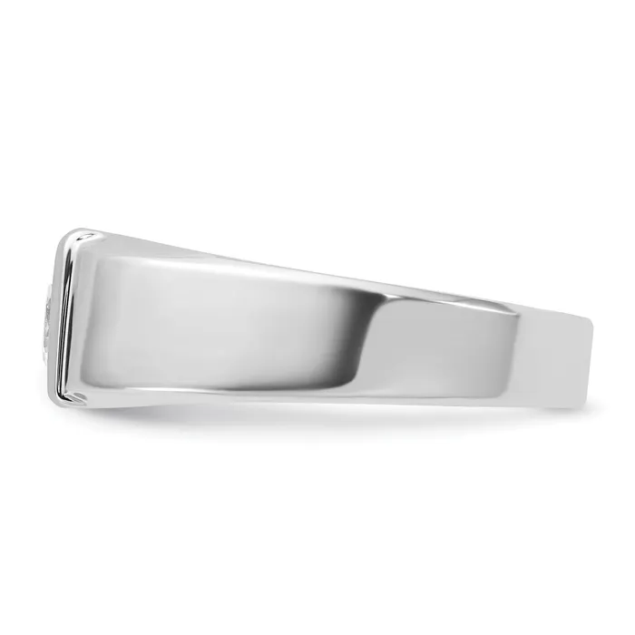 Rings Goldia 14k White Gold 1 Ct Lab Grown Diamond VSSI G Mens Ring