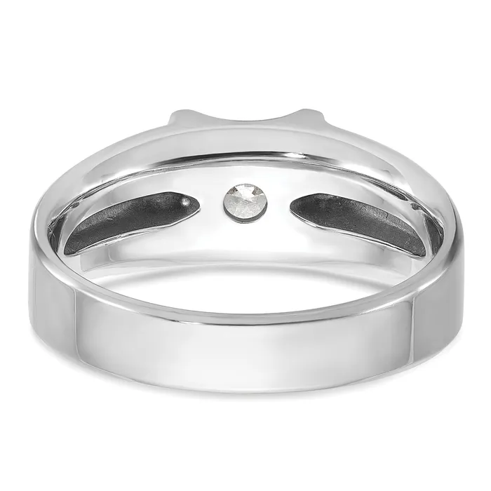Rings Goldia 14k White Gold 1 Ct Lab Grown Diamond VSSI G Mens Ring