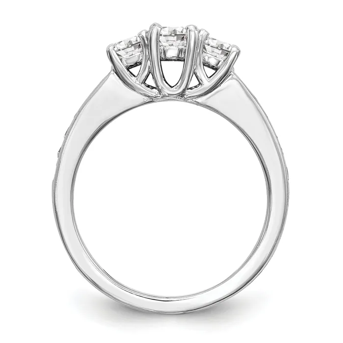 Rings Goldia 14k White Gold 58 Ct Lab Grown Diamond VSSI G Three Stone Engagement Ring