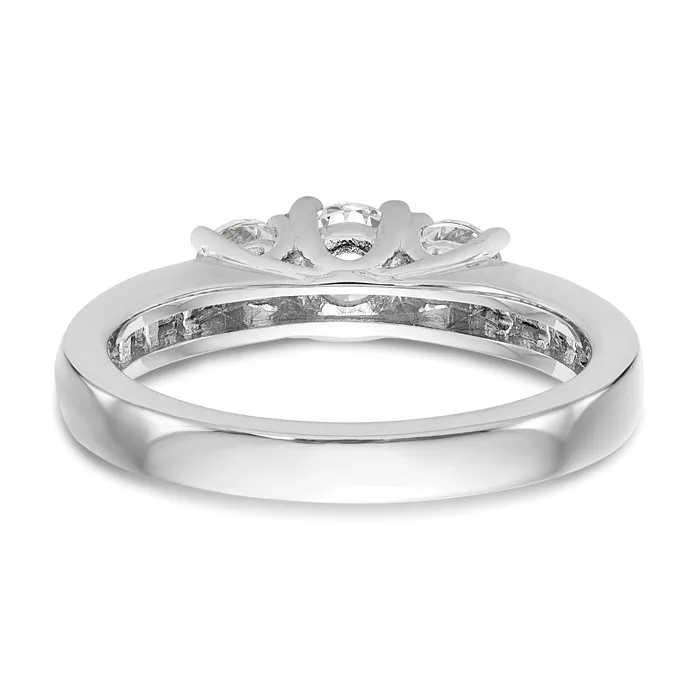 Rings Goldia 14k White Gold 58 Ct Lab Grown Diamond VSSI G Three Stone Engagement Ring