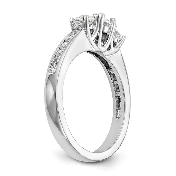 Rings Goldia 14k White Gold 58 Ct Lab Grown Diamond VSSI G Three Stone Engagement Ring