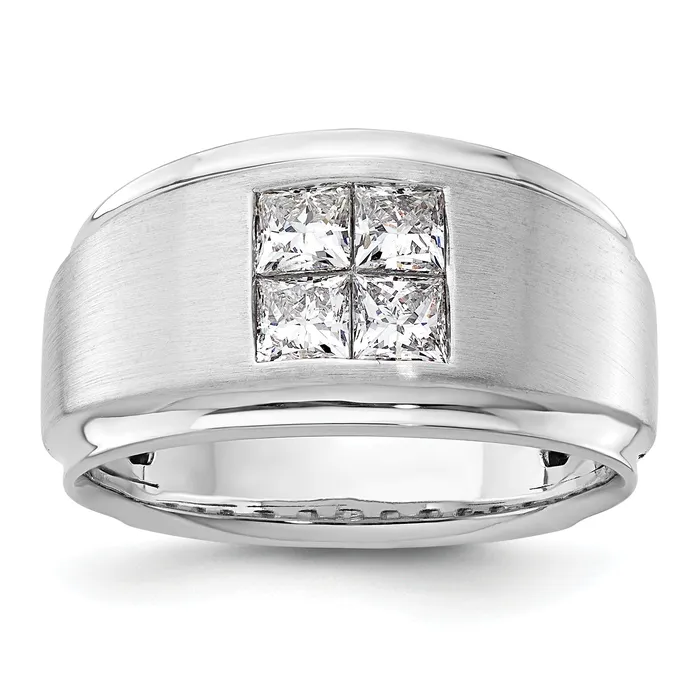 Rings Goldia 14k White Gold 78 Ct Lab Grown Diamond VSSI G Mens Ring