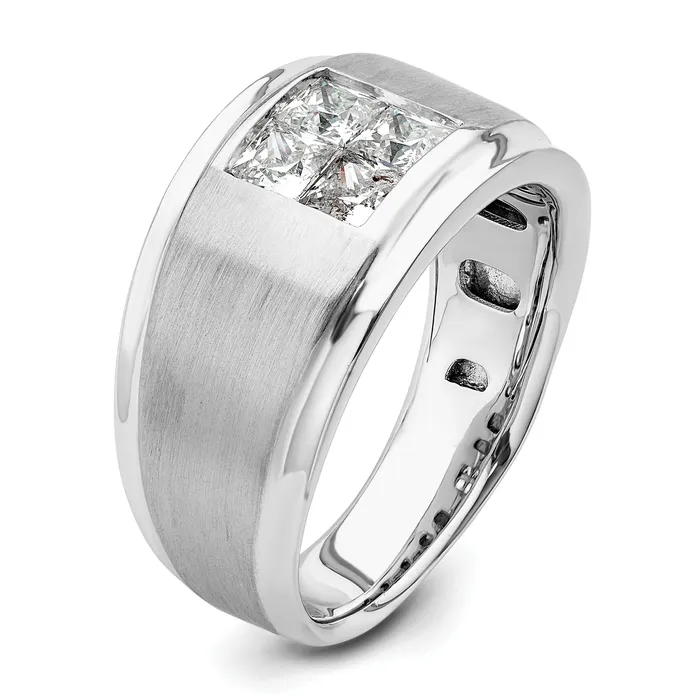 Rings Goldia 14k White Gold 78 Ct Lab Grown Diamond VSSI G Mens Ring