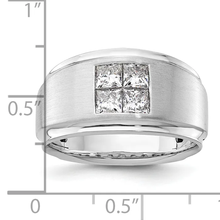 Rings Goldia 14k White Gold 78 Ct Lab Grown Diamond VSSI G Mens Ring