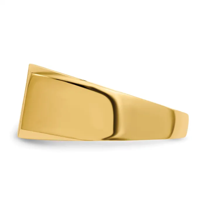 Rings Goldia 14K Yellow Gold 100x150mm Closed Back Mens Signet Ring