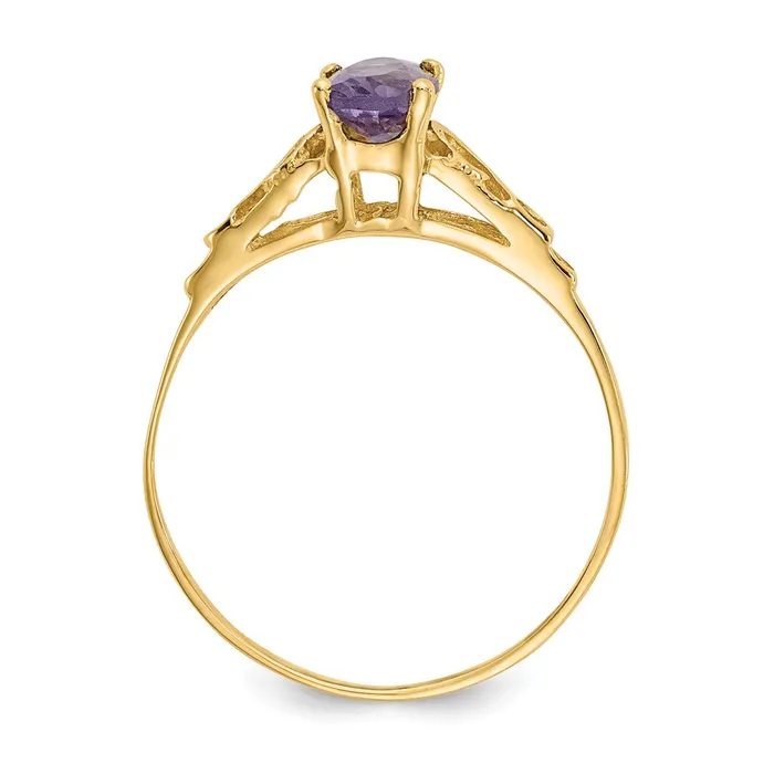 Rings Goldia 14K Yellow Gold Madi K Synthetic Alexandrite Ring