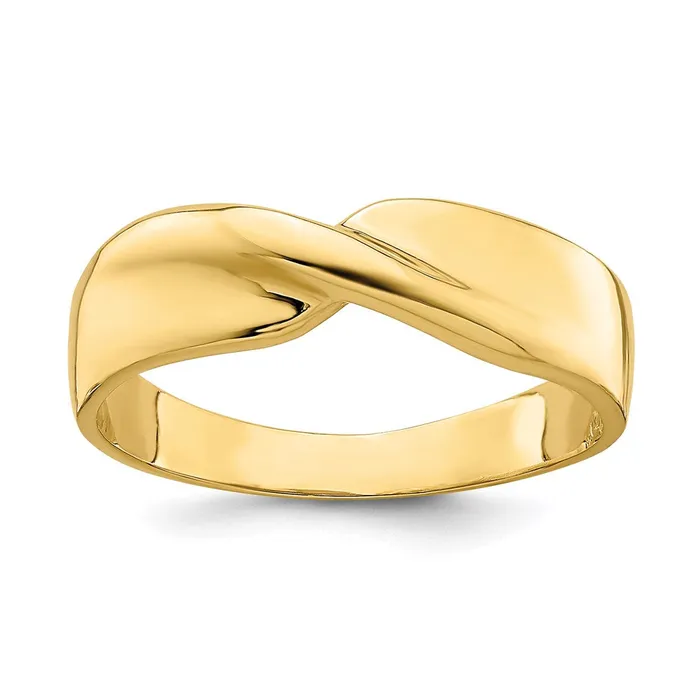 Rings Goldia 14K Yellow Gold Polished Single Twist Ring