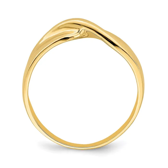 Rings Goldia 14K Yellow Gold Polished Single Twist Ring