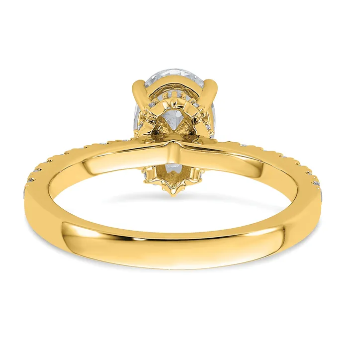 Rings Goldia 14k Yellow Gold White 14 Ct Lab Grown Diamond VSSI G 1 12 Ct center Oval Engagement Ring