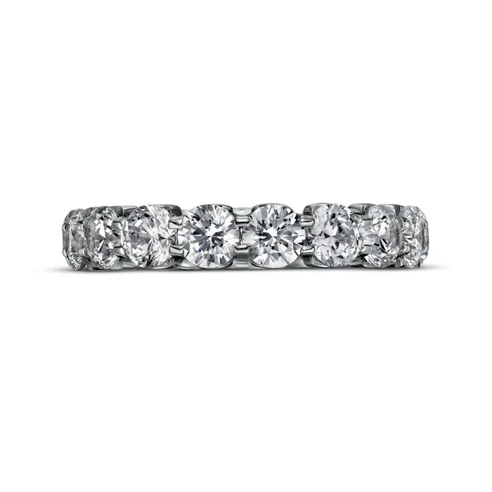 Rings Goldia 4 CT TW Certified LabCreated Diamond Eternity Anniversary Band in Solid 14K White Gold FVS2 Rings Goldia 4 CT TW Certified LabCreated Diamond Eternity Anniversary Band in Solid 14K White Gold FVS2