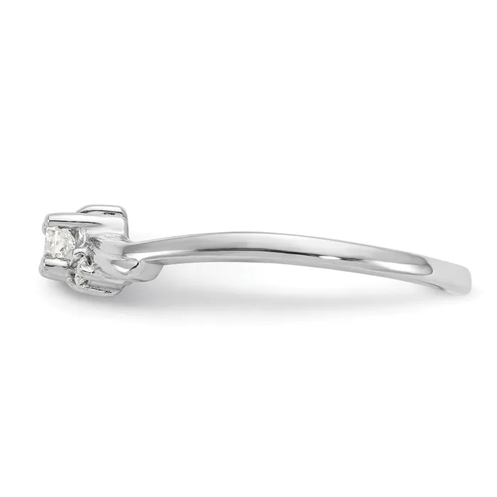 Rings Goldiacom 14k White Gold Polished AA Real Diamond ring