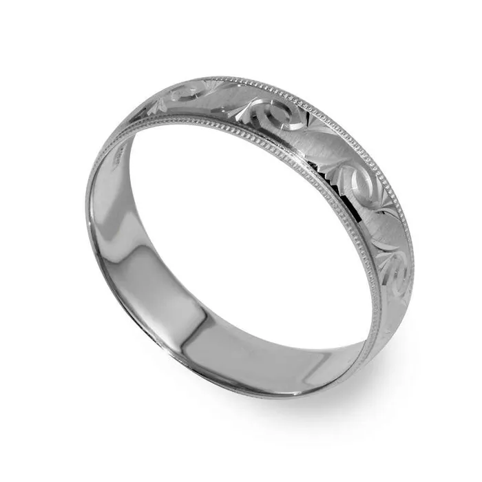 Rings Goldia Mens 60mm Comfort Fit Natural DiamondCut Swirl MilgrainEdge Wedding Band in Solid 10K White Gold Rings Goldia Mens 60mm Comfort Fit Natural DiamondCut Swirl MilgrainEdge Wedding Band in Solid 10K White Gold