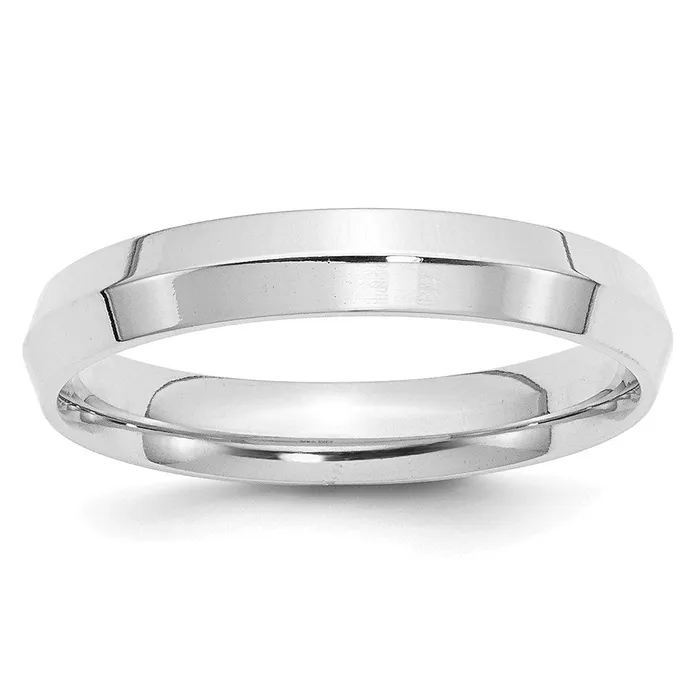 Rings Goldia Solid 10K White Gold 4mm Knife Edge Comfort Fit MensWomens Wedding Band Ring Size 125 Rings Goldia Solid 10K White Gold 4mm Knife Edge Comfort Fit MensWomens Wedding Band Ring Size 125
