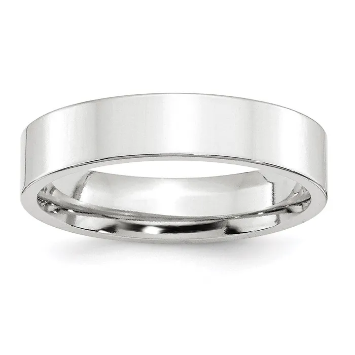 Rings Goldia Solid 14K White Gold 5mm Standard Flat Comfort Fit MensWomens Wedding Band Ring Size 125 Rings Goldia Solid 14K White Gold 5mm Standard Flat Comfort Fit MensWomens Wedding Band Ring Size 125