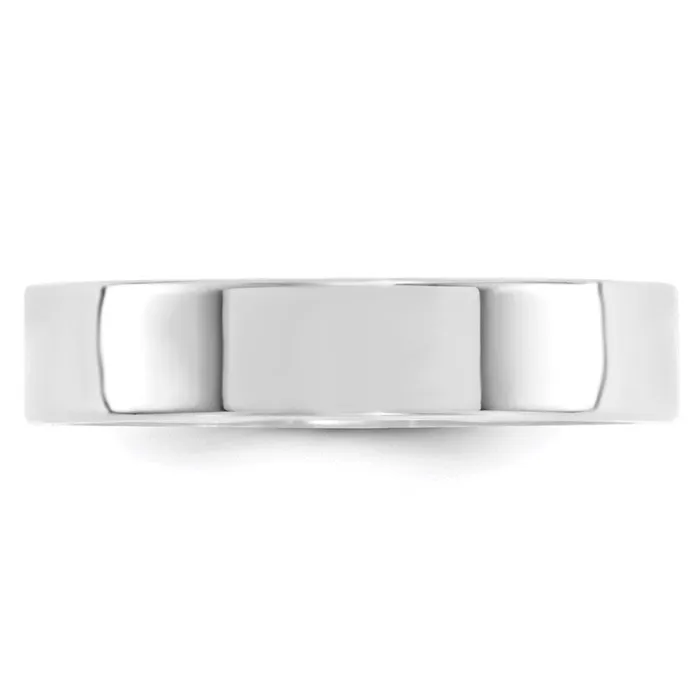 Rings Goldia Solid 14K White Gold 5mm Standard Flat Comfort Fit MensWomens Wedding Band Ring Size 125 Rings Goldia Solid 14K White Gold 5mm Standard Flat Comfort Fit MensWomens Wedding Band Ring Size 125
