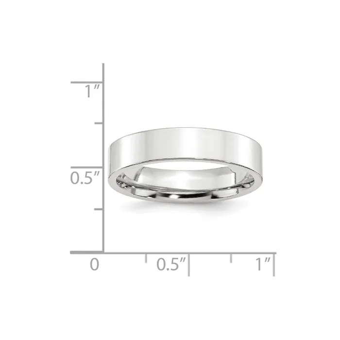 Rings Goldia Solid 14K White Gold 5mm Standard Flat Comfort Fit MensWomens Wedding Band Ring Size 125 Rings Goldia Solid 14K White Gold 5mm Standard Flat Comfort Fit MensWomens Wedding Band Ring Size 125