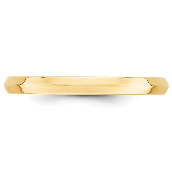 Rings Goldia Solid 14K Yellow Gold 25mm Knife Edge Comfort Fit MensWomens Wedding Band Ring Size 55