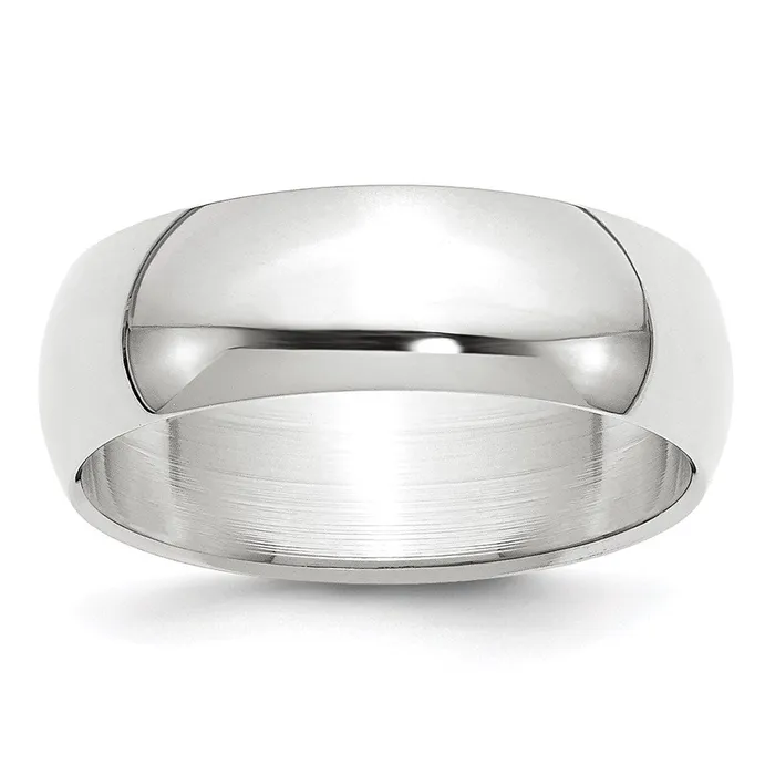 Rings Goldia Solid 14K Yellow Gold White Gold 7mm HalfRound MensWomens Wedding Band Ring Size 55 Rings Goldia Solid 14K Yellow Gold White Gold 7mm HalfRound MensWomens Wedding Band Ring Size 55