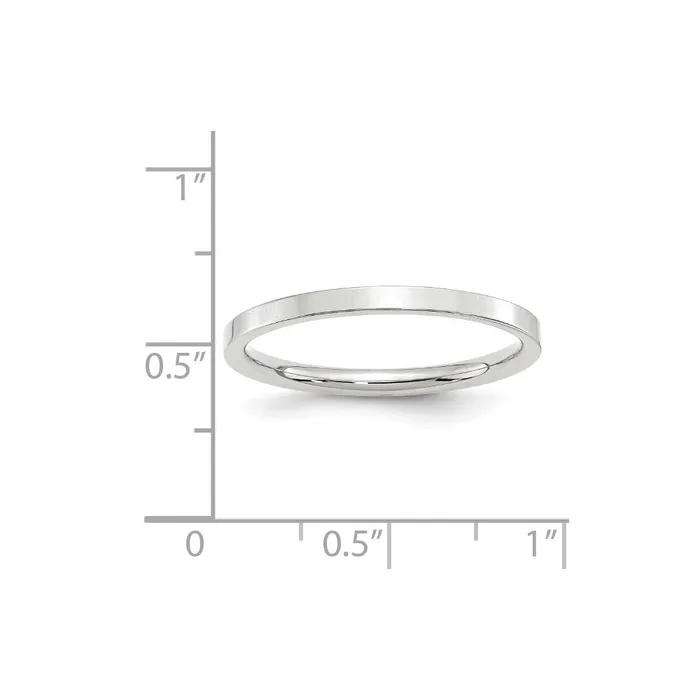 Rings Goldia Solid 18K White Gold 2mm Standard Flat Comfort Fit MensWomens Wedding Band Ring Size 85 Rings Goldia Solid 18K White Gold 2mm Standard Flat Comfort Fit MensWomens Wedding Band Ring Size 85