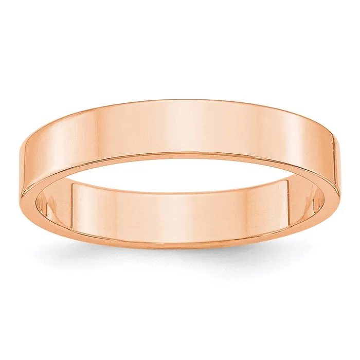 Rings Goldia Solid 18K Yellow Gold Rose Gold 4mm Light Weight Flat MensWomens Wedding Band Ring Size 65 Rings Goldia Solid 18K Yellow Gold Rose Gold 4mm Light Weight Flat MensWomens Wedding Band Ring Size 65