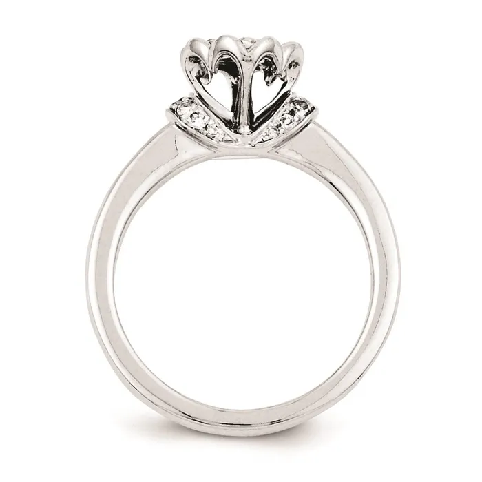 Rings Goldia Sterling Silvadium Belle Amore Diamond Engagement Ring