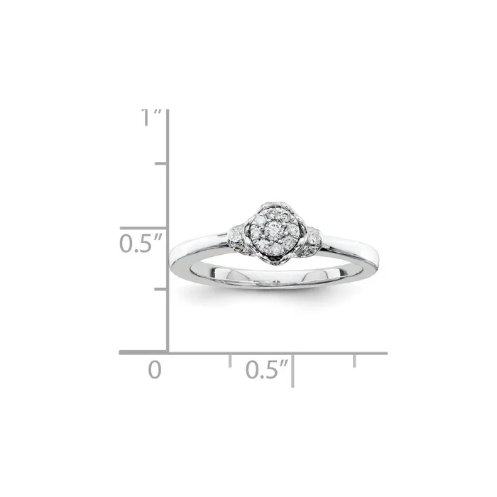 Rings Goldia Sterling Silvadium Belle Amore Diamond Engagement Ring