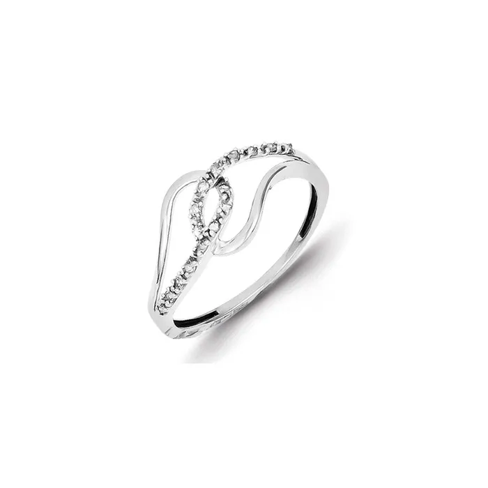 Rings Goldia Sterling Silver Rhodium Plated Diamond Accent Fashion Ring