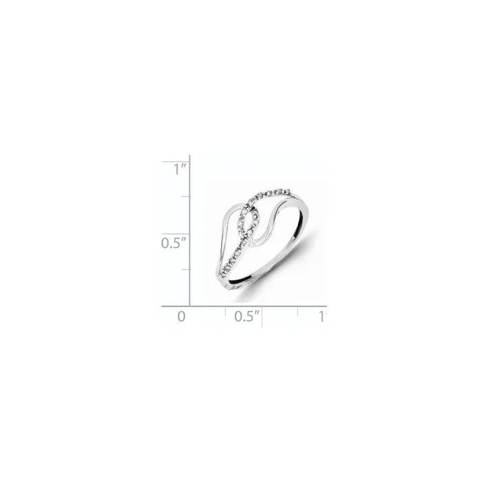 Rings Goldia Sterling Silver Rhodium Plated Diamond Accent Fashion Ring