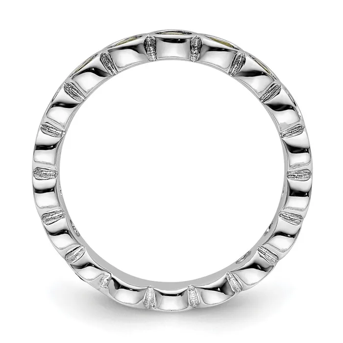 Rings Goldia Sterling Silver Stackable Expressions Peridot Ring