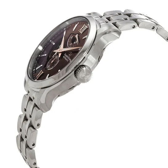 Rings JMS always Original Orient Star Automatic Open Heart Brown Blue Dial Mens Watch REAV0B02Y00B