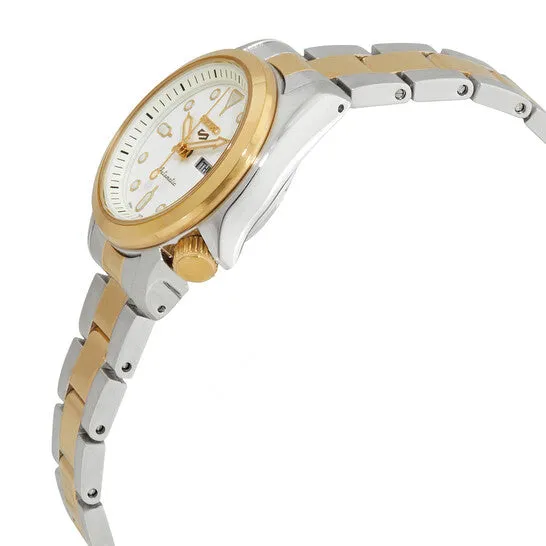Rings Original Seiko 5 Sports White Dial Twotone Ladies Watch SRE004K1 JMS always Rings Original Seiko 5 Sports White Dial Twotone Ladies Watch SRE004K1 JMS always