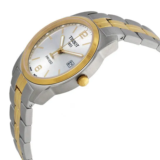 Rings Original Tissot PR100 Silver Dial Twotone Mens Watch T0494102203701 JMS always Rings Original Tissot PR100 Silver Dial Twotone Mens Watch T0494102203701 JMS always