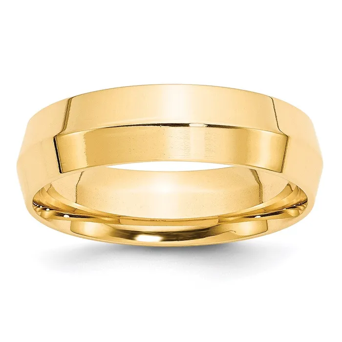 Rings Solid 18K Yellow Gold 6mm Knife Edge Comfort Fit MensWomens Wedding Band Ring Size 105 Goldia Rings Solid 18K Yellow Gold 6mm Knife Edge Comfort Fit MensWomens Wedding Band Ring Size 105 Goldia