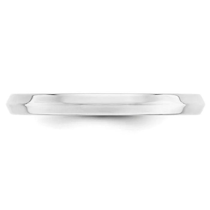 Solid 10K White Gold 25mm Knife Edge Comfort Fit MensWomens Wedding Band Ring Size 6 Goldia Rings Solid 10K White Gold 25mm Knife Edge Comfort Fit MensWomens Wedding Band Ring Size 6 Goldia Rings