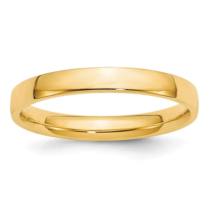 Solid 10K Yellow Gold 3mm Light Weight Comfort Fit MensWomens Wedding Band Ring Size 45 Goldia Rings Solid 10K Yellow Gold 3mm Light Weight Comfort Fit MensWomens Wedding Band Ring Size 45 Goldia Rings