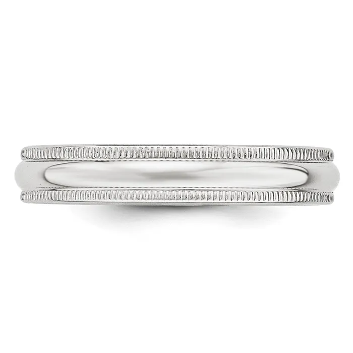 Solid 10K Yellow Gold White Gold 4mm Milgrain MensWomens Wedding Band Ring Size 85 Goldia Rings Solid 10K Yellow Gold White Gold 4mm Milgrain MensWomens Wedding Band Ring Size 85 Goldia Rings