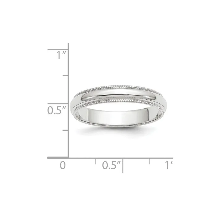Solid 10K Yellow Gold White Gold 4mm Milgrain MensWomens Wedding Band Ring Size 85 Goldia Rings Solid 10K Yellow Gold White Gold 4mm Milgrain MensWomens Wedding Band Ring Size 85 Goldia Rings