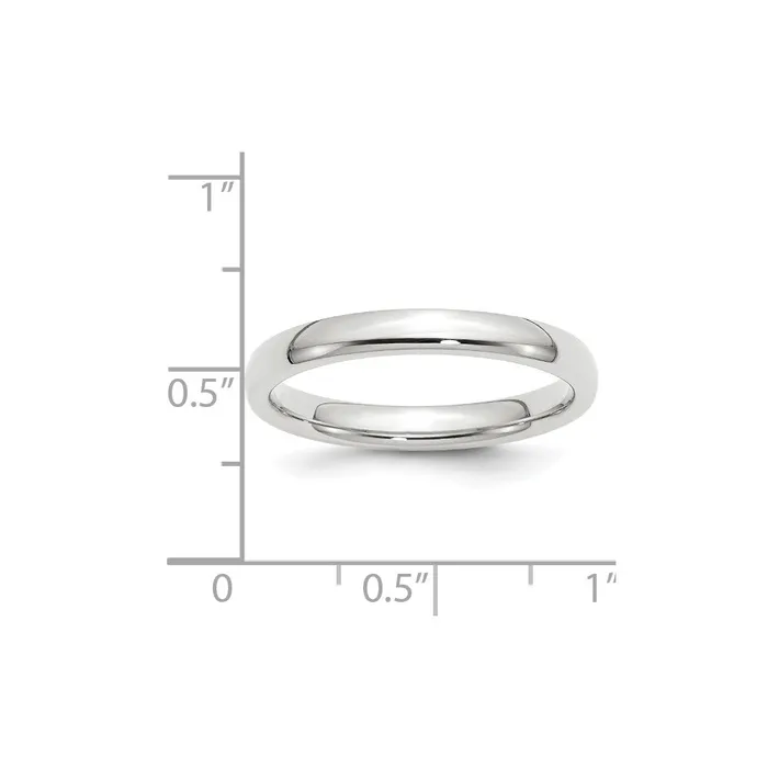 Solid 14K White Gold 3mm Standard Comfort Fit MensWomens Wedding Band Ring Size 14 Goldia Rings Solid 14K White Gold 3mm Standard Comfort Fit MensWomens Wedding Band Ring Size 14 Goldia Rings