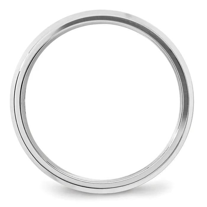 Solid 18K White Gold 5mm Bevel Edge Comfort Fit MensWomens Wedding Band Ring Size 115 Goldia Rings Solid 18K White Gold 5mm Bevel Edge Comfort Fit MensWomens Wedding Band Ring Size 115 Goldia Rings