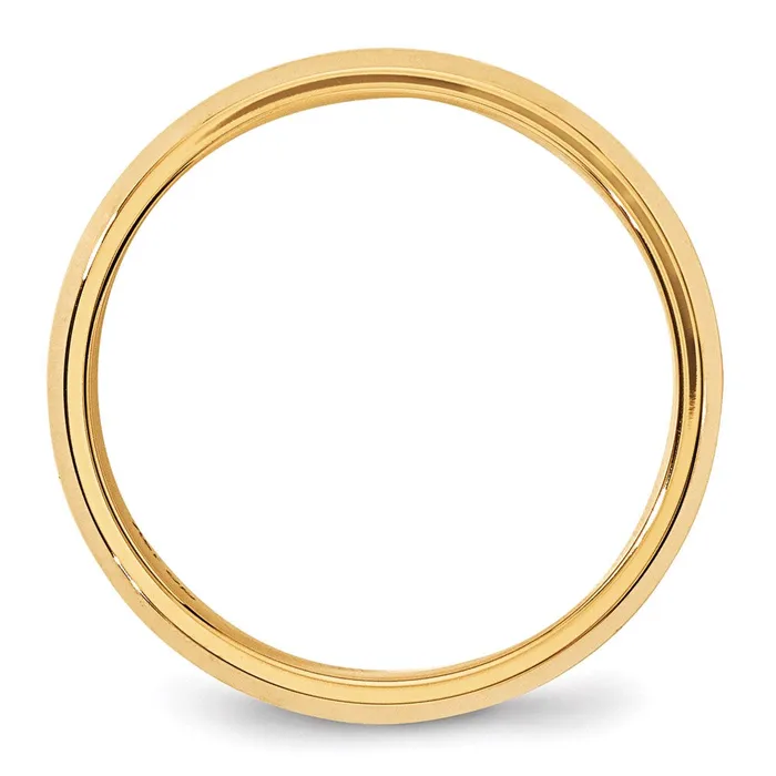 Solid 18K Yellow Gold 6mm Bevel Edge Comfort Fit MensWomens Wedding Band Ring Size 85 Goldia Rings Solid 18K Yellow Gold 6mm Bevel Edge Comfort Fit MensWomens Wedding Band Ring Size 85 Goldia Rings