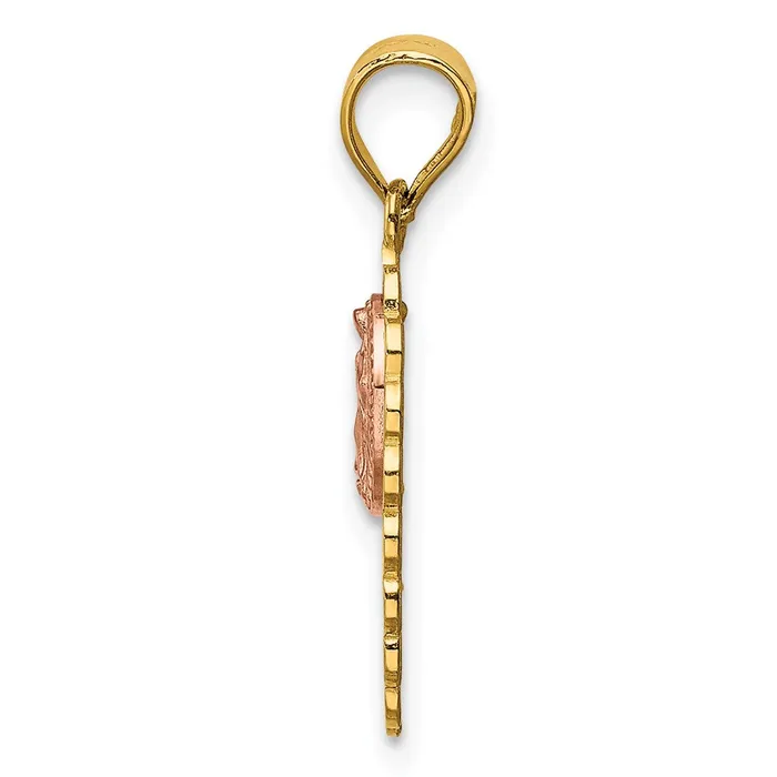 14k Twotone 15 Guadalupe Pendant TreasureFineJewelers Rings